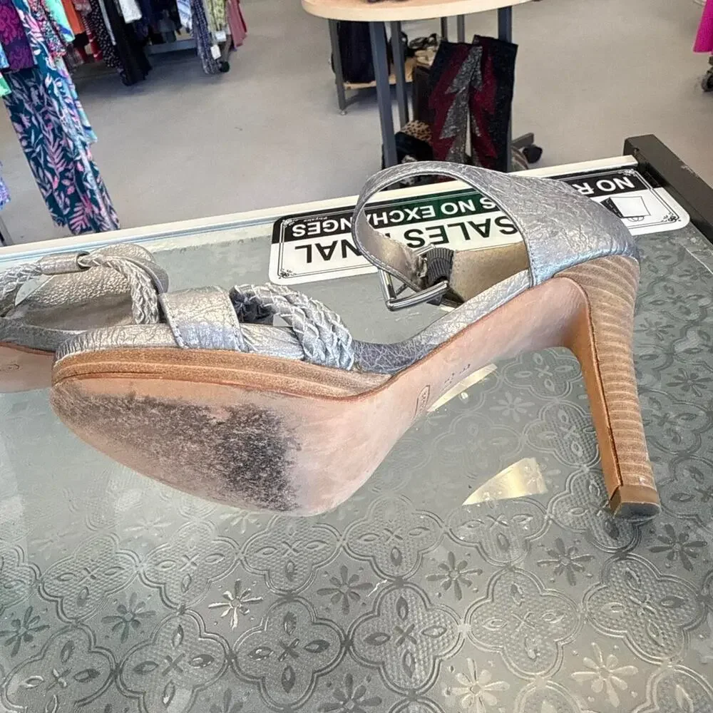 Coach silver metallic